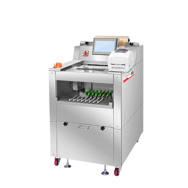 STEP DY-15B halbautomatische Frischhaltefolienverpackungsmaschine mit Etikettierung