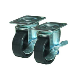 Räder mit Bremse 4er-Set