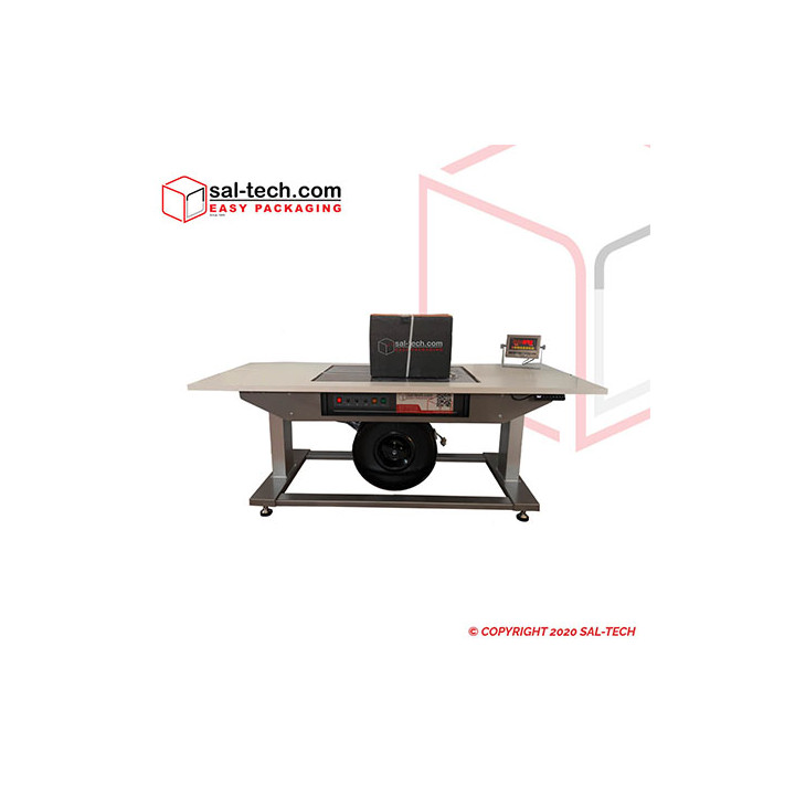 Mesa con correa STEP Ergo con escala incorporada y altura ajustable
