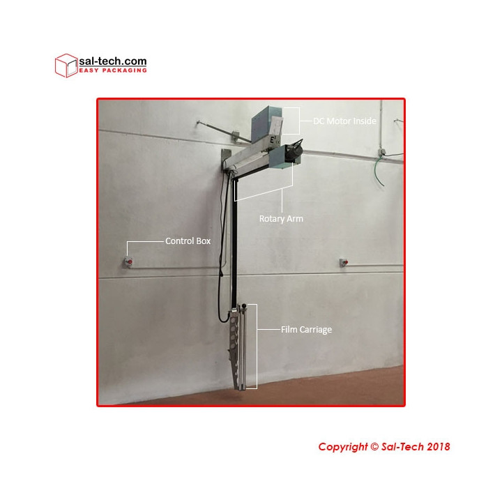 E3 Wrap 2100 Semi-Automatic Pallet Wrapper with Height Sensor