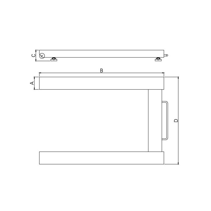 STEP Balanza de palets LP7624 2 toneladas